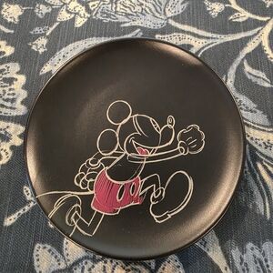 Disney Black and Red Mickey Plate